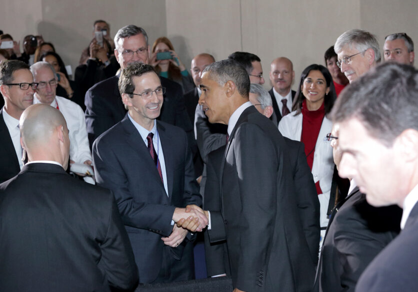 John Mascola Shaking Hands with Barack Obama